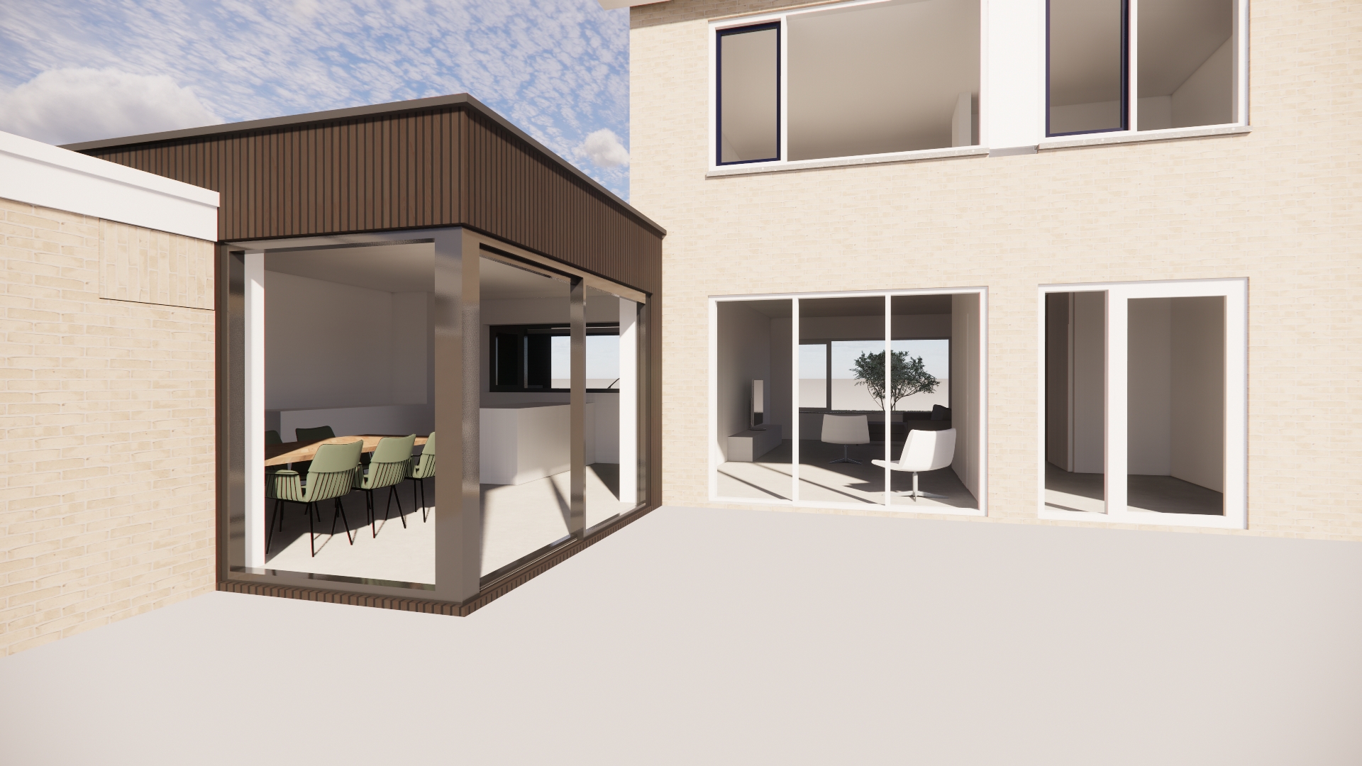 uitbreiding woning Raalte met veel leef- en opslagruimte, ontwerp door nonon architectuur