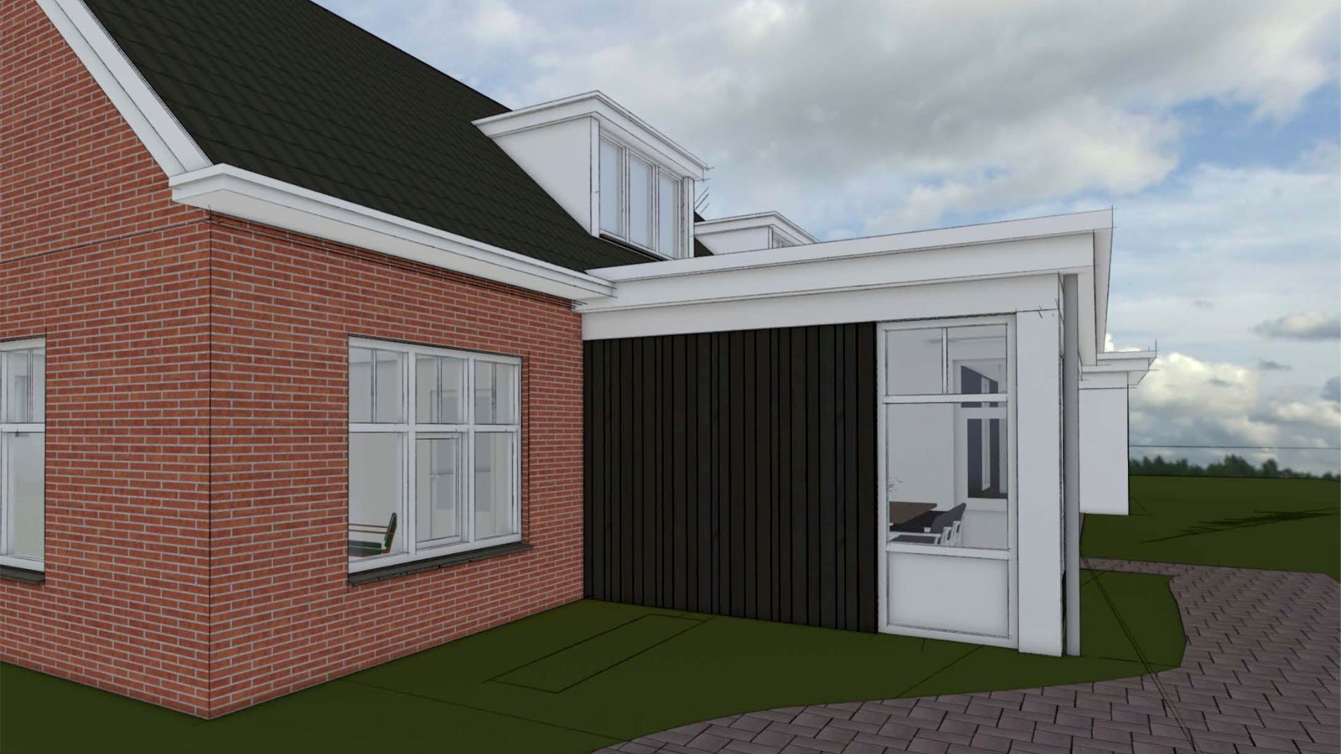 ontwerp uitbreiding woning - levensloop bestendig - door Ronald Grotenhuis van Nonon architectuur